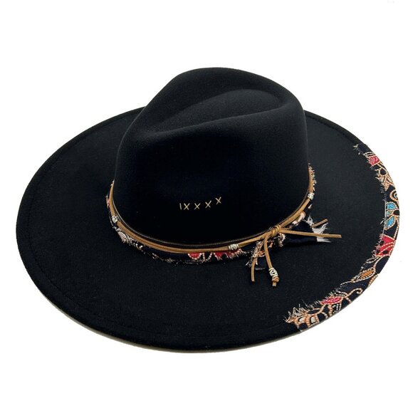 Wide Brim Fedora Hat Felt Panama Western Style Unisex Classic Elegant